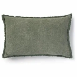 Outlet Lorena Canals Coussin rectangulaire Stonewashed | Vert foncé