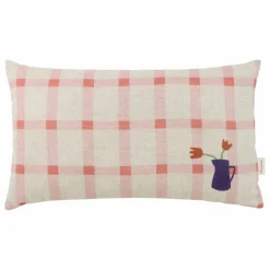 Enfant Nobodinoz Coussins|Coussins Enfant*Coussin rectangulaire Tulipe Vibes - Lin Français |