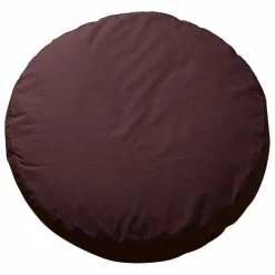 Suite 702 Coussin rond Bigdot en percale organique - Coffee Brown || Coussins