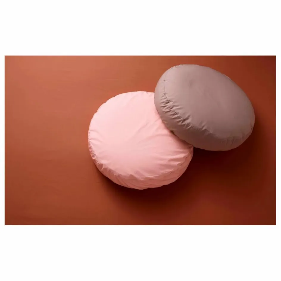 Clearance Suite 702 Coussin rond en percale organique | Blush