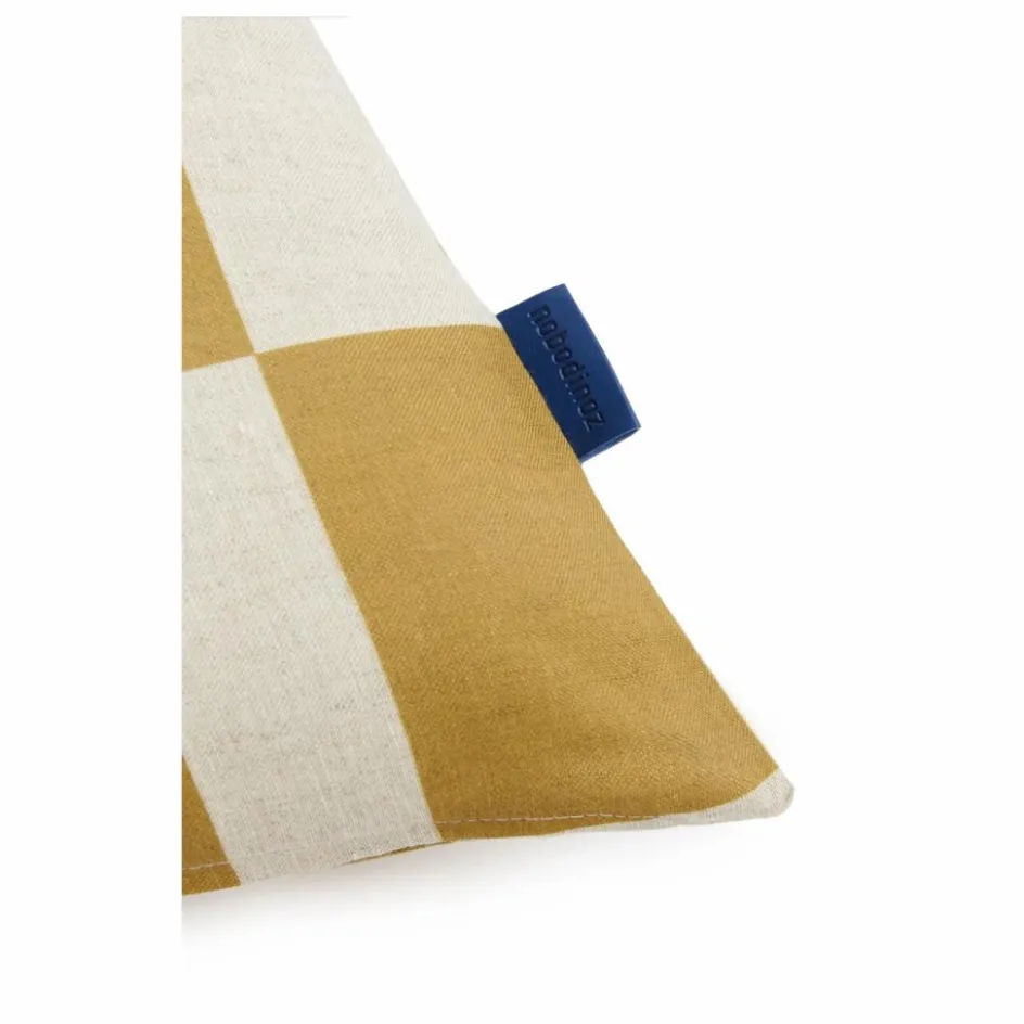 New Nobodinoz Coussin Stanley Tiles | Jaune moutarde