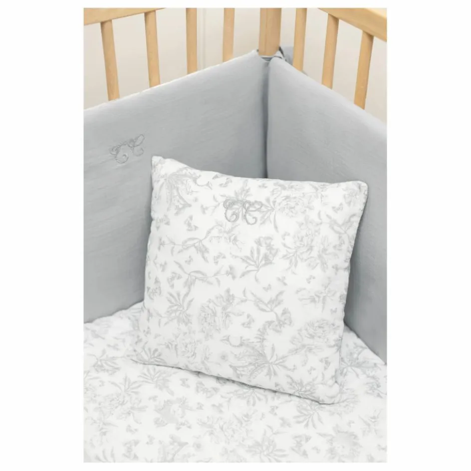 Discount Tartine et Chocolat Coussin Toile de Jouy | Gris