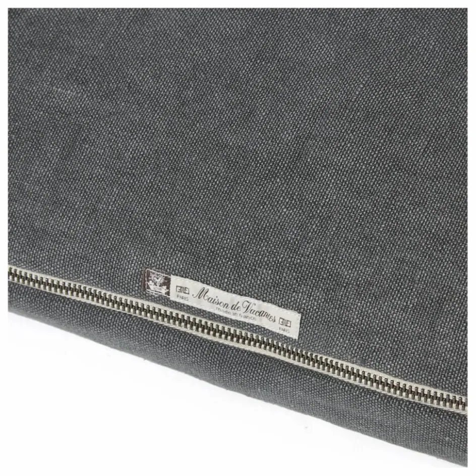 Maison de Vacances Coussin Vice versa black line en lin lavé stone washed || Coussins