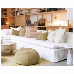 Sale Maison de Vacances Coussin Vice Versa en toile Formentera | Blanc