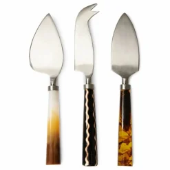 Outlet HKliving Couverts à fromage - Set de 2 | Marron