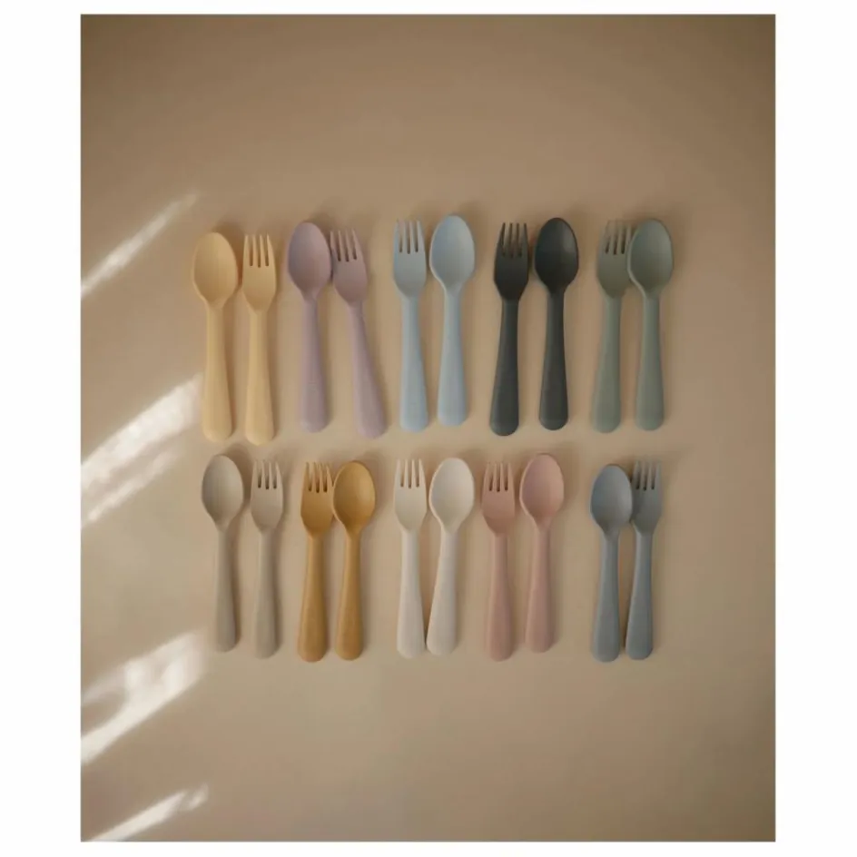 Online Mushie Couverts | Jaune