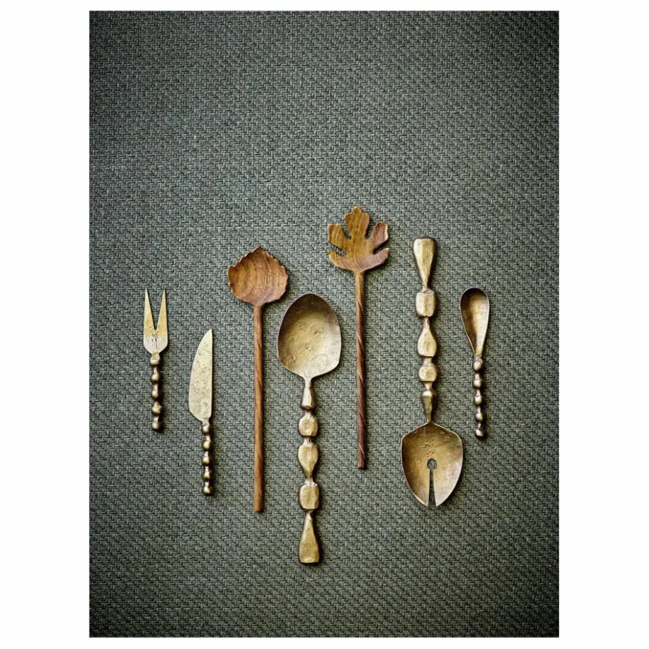 New Couverts à salade Edi en métal - Set de 2 | Homme Art De La Table|Voyage, Outdoor