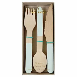 Sale Couverts en bois - Set de 24 | Enfant Décoration De Fête