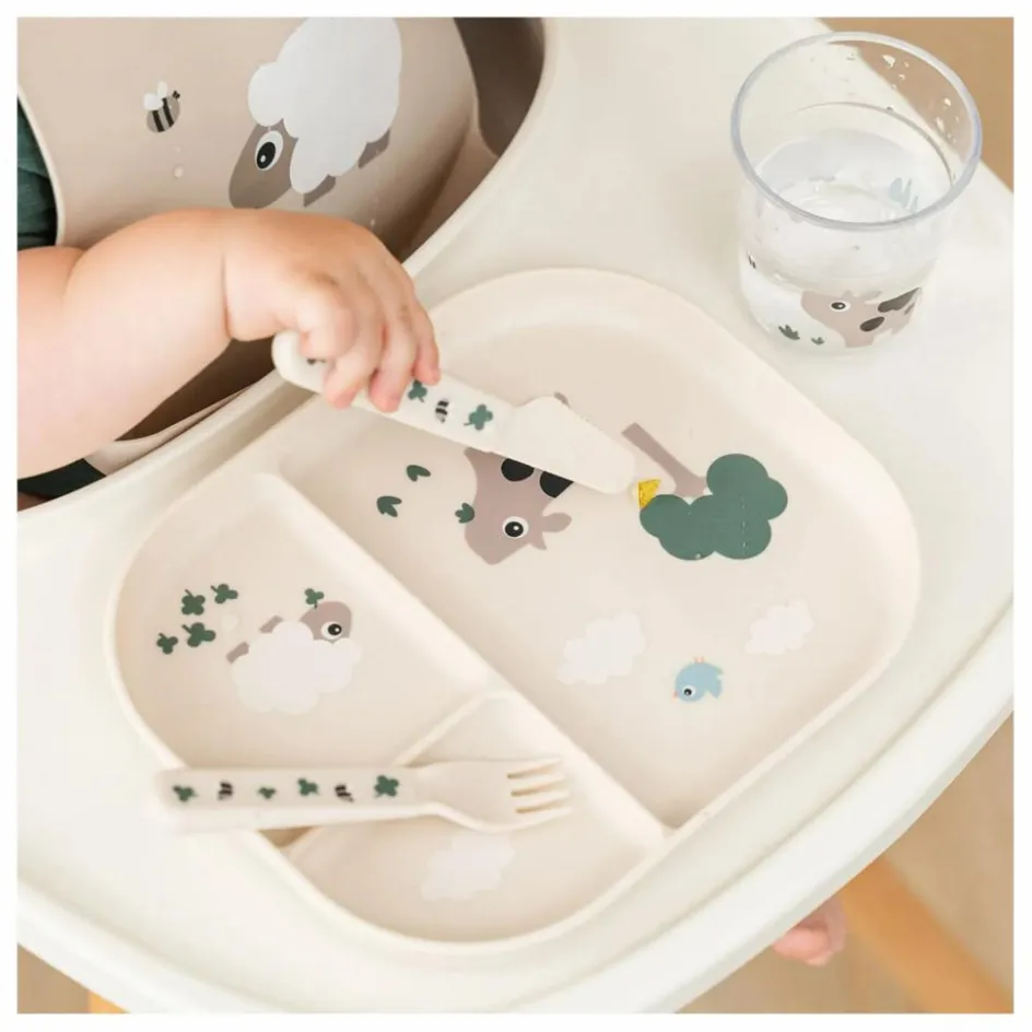 Hot Done by deer Couverts Tiny Farm - Set de 3 | Sable
