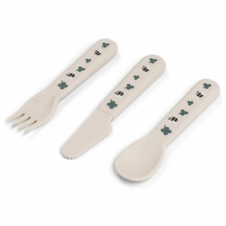 Hot Done by deer Couverts Tiny Farm - Set de 3 | Sable