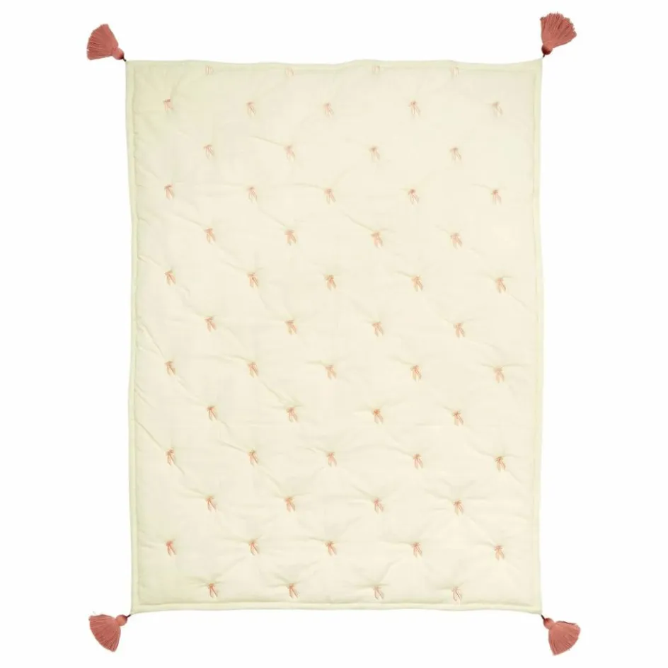 New Couverture brodée Bows | Couvertures Et Plaids|Linge De Lit Bébé