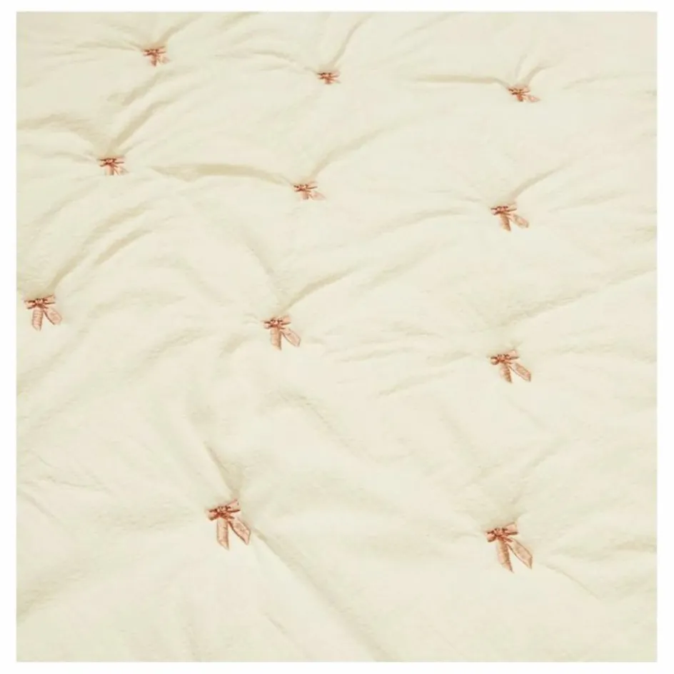 New Couverture brodée Bows | Couvertures Et Plaids|Linge De Lit Bébé