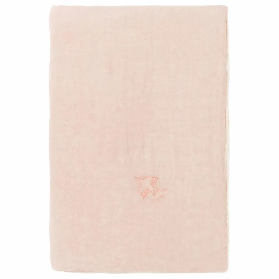 Hot Nobodinoz Couverture doublée - Lin Français | Rose pâle