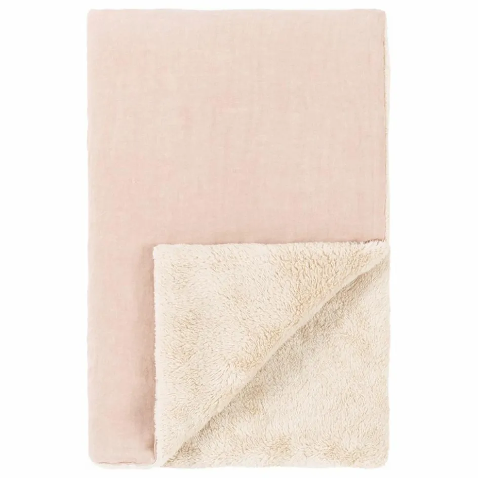 Hot Nobodinoz Couverture doublée - Lin Français | Rose pâle