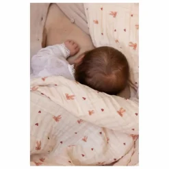 Best Cam Cam Couverture en mousseline Bows | Rose pâle