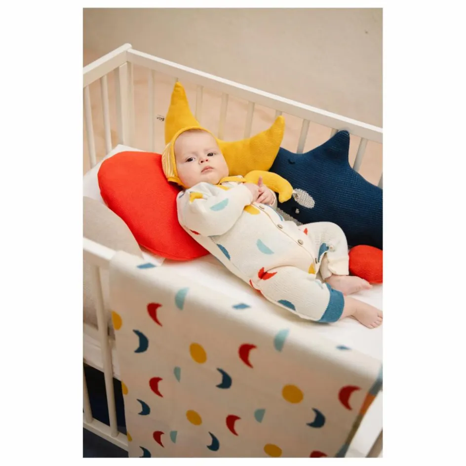 Clearance Bayiri Couverture Moon Phases Coton Bio | Ecru