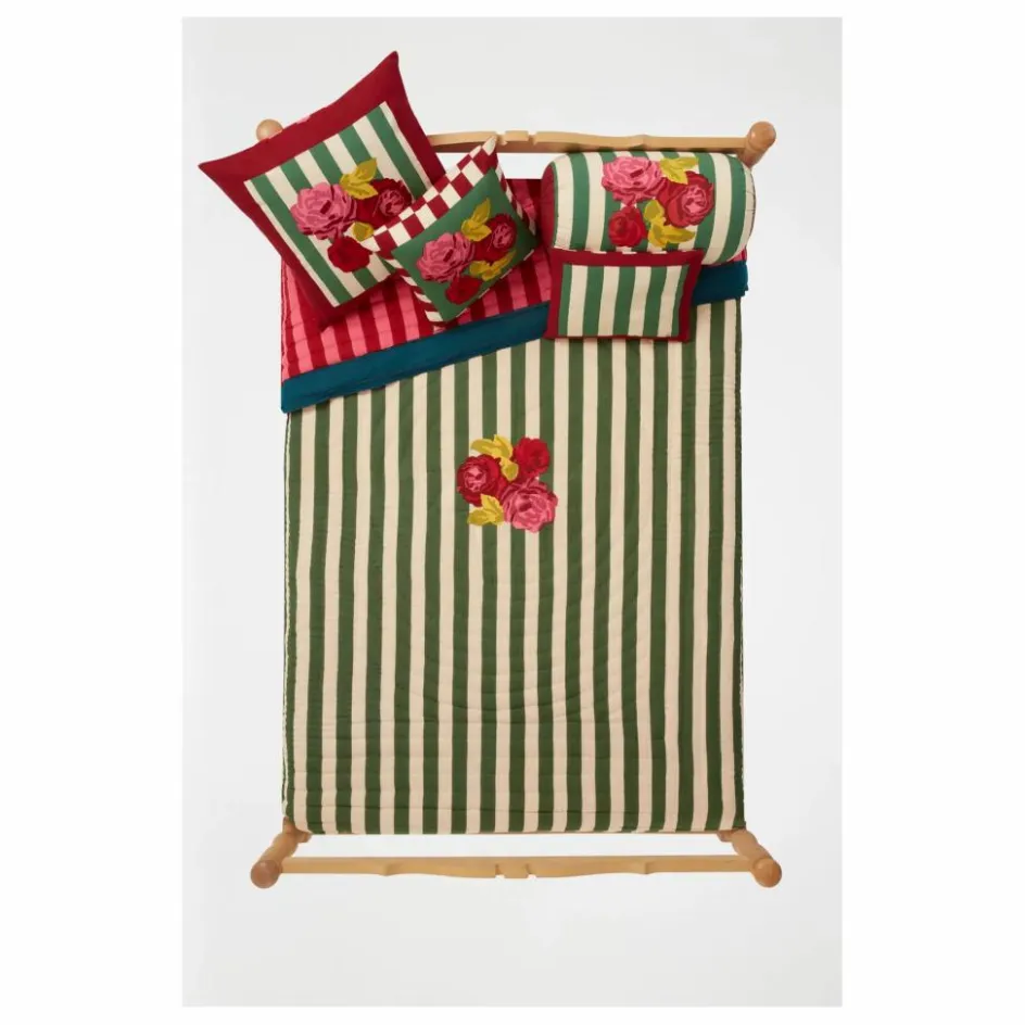 Clearance Lisa Corti Couvre-lit Nizam Stripes | Vert