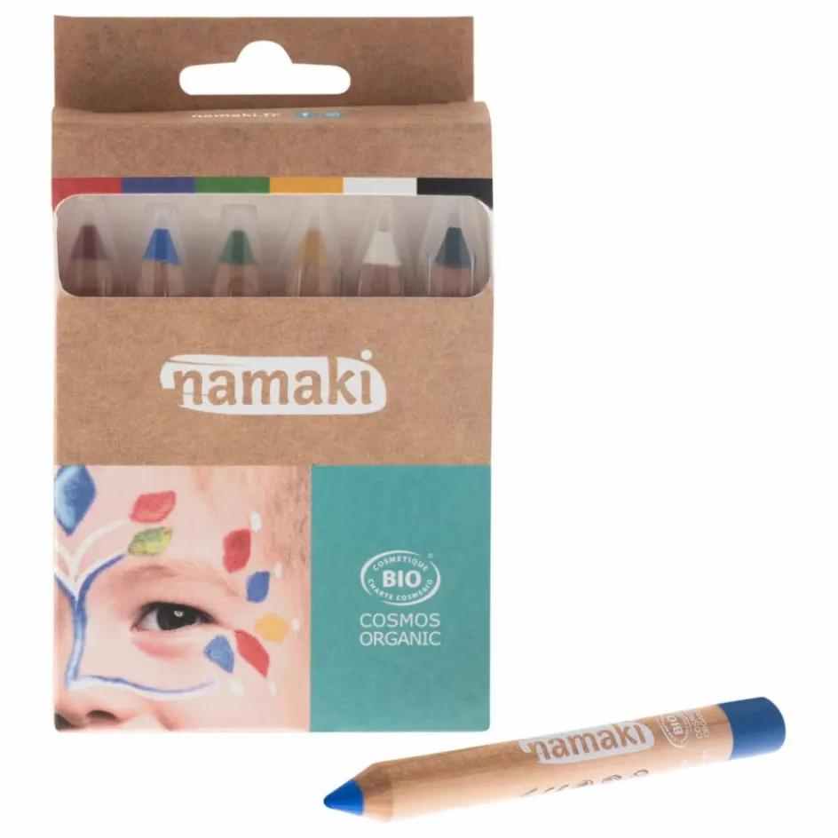 Namaki Crayons de maquillage Arc-en-ciel - Set de 6| Déguisements