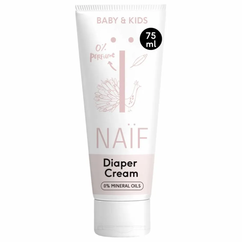 Enfant Naïf Natural Skincare Soins Du Corps|Tailles Voyage*Crème de change sans parfum - 75 ml