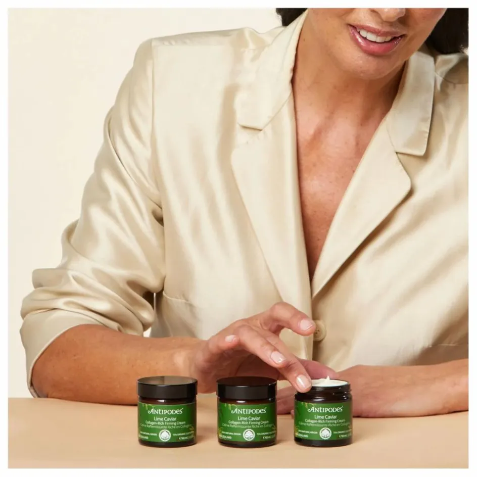 Antipodes Crème raffermissante au collagène Lime Caviar - 60 ml|Femme Soins Du Visage|Taille Voyage