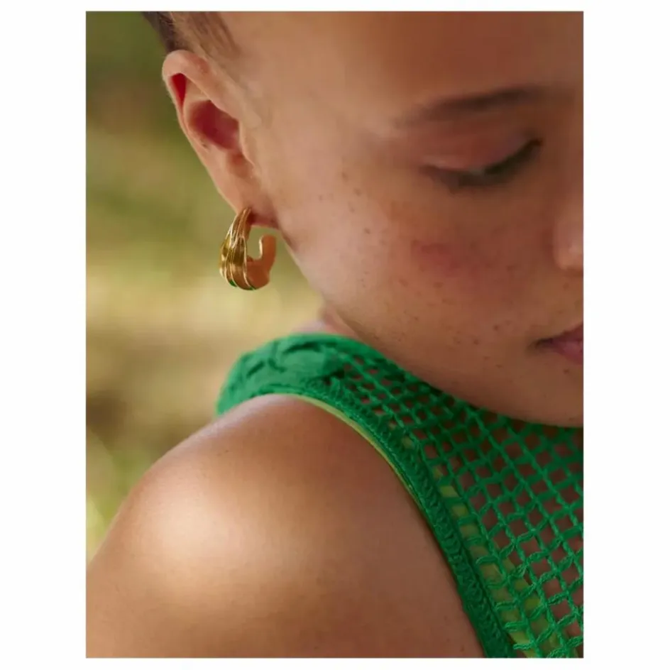 Femme Louise Damas Boucles D'Oreilles*Créoles Le Drapé |