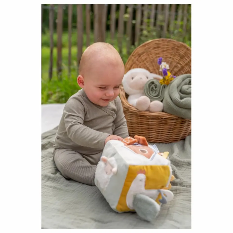 New Little Dutch Cube d'activités soft - Little Farm Multicolore