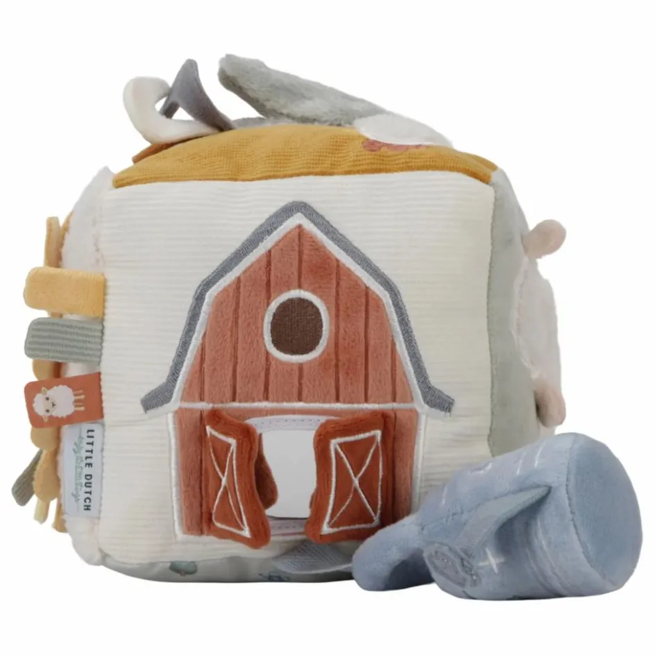 New Little Dutch Cube d'activités soft - Little Farm Multicolore