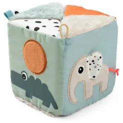 Done by deer Cube sensoriel Deer Friends| Jouets D'Éveil|Jouets D'Éveil