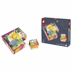 Sale Janod Cubes animaux de la jungle - Set de 9 Multicolore