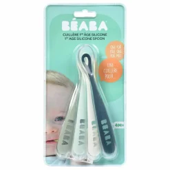 Online Béaba Cuillère 1er âge soft en silicone - Lot de 4 Multicolore