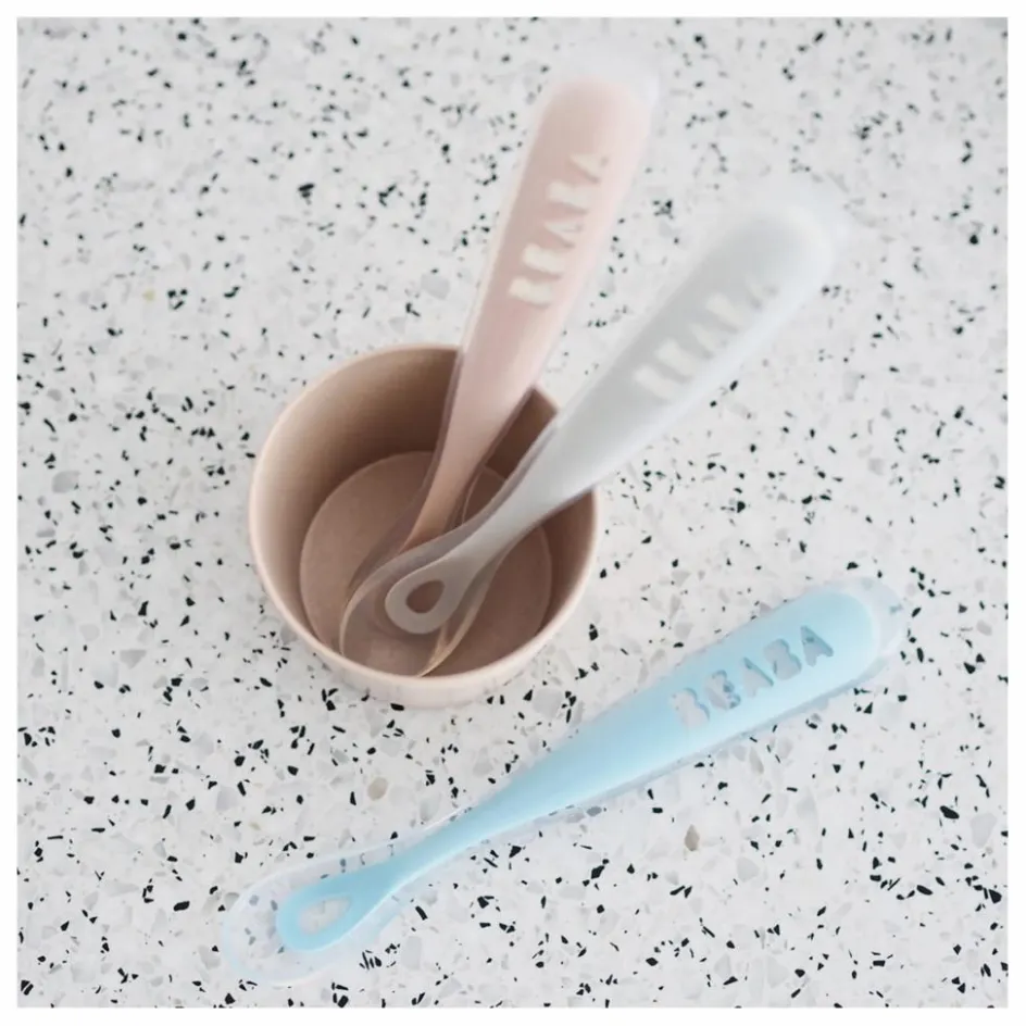 Béaba Cuillère 1er âge soft en silicone || Premiers Repas|Puériculture