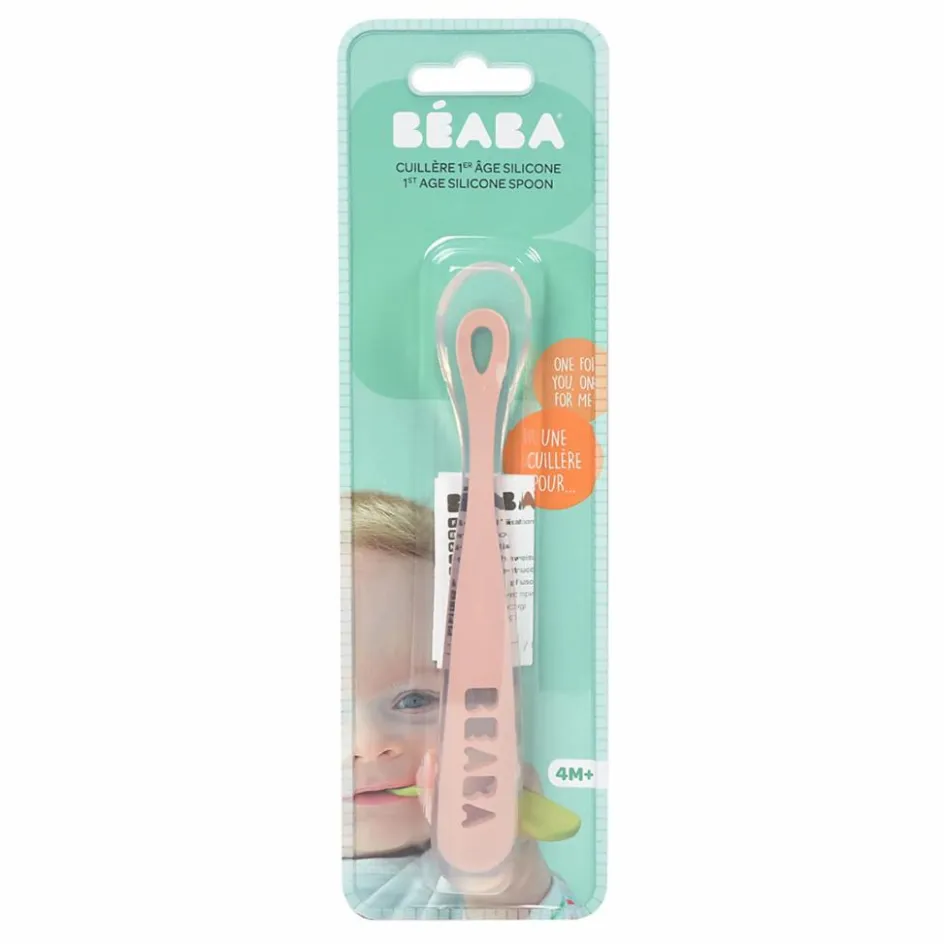 Béaba Cuillère 1er âge soft en silicone || Premiers Repas|Puériculture