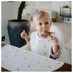 Mushie Cuillères bébé en silicone | Lilas| Premiers Repas|Puériculture