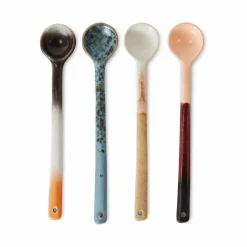HKliving Art De La Table*Cuillères en grès - Set de 4
