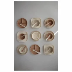 Mushie Premiers Repas|Puériculture*Cuillères en silicone - Set de 2 |