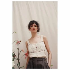 Emile et Ida Débardeur Belicia Crochet ||Femme Tee-Shirts, Polos