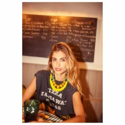 Femme Sisters Department Tee-Shirts, Polos*Débardeur Joana Pizza Takeaway Coton Flamé |
