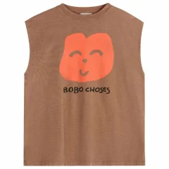 Bobo Choses Débardeur Joyful Face Coton Bio - Collection Femme | Marron