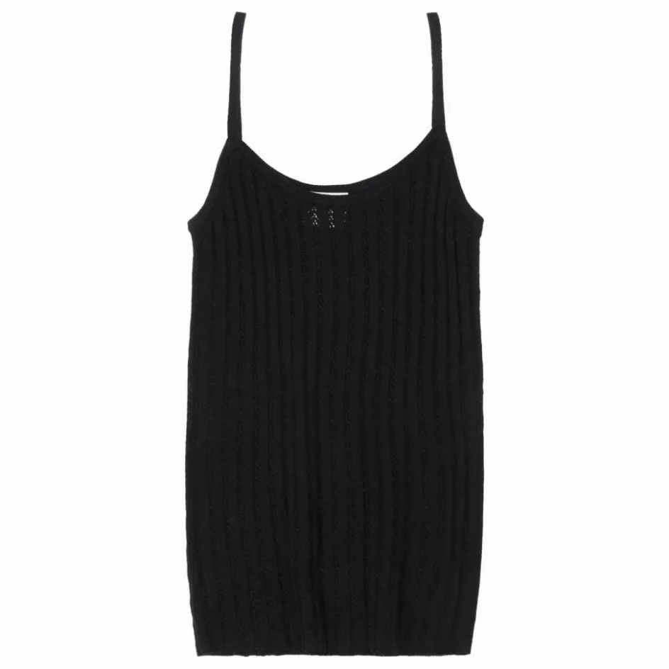 Outlet FUB Débardeur Laine Mérinos - Collection Femme | Noir