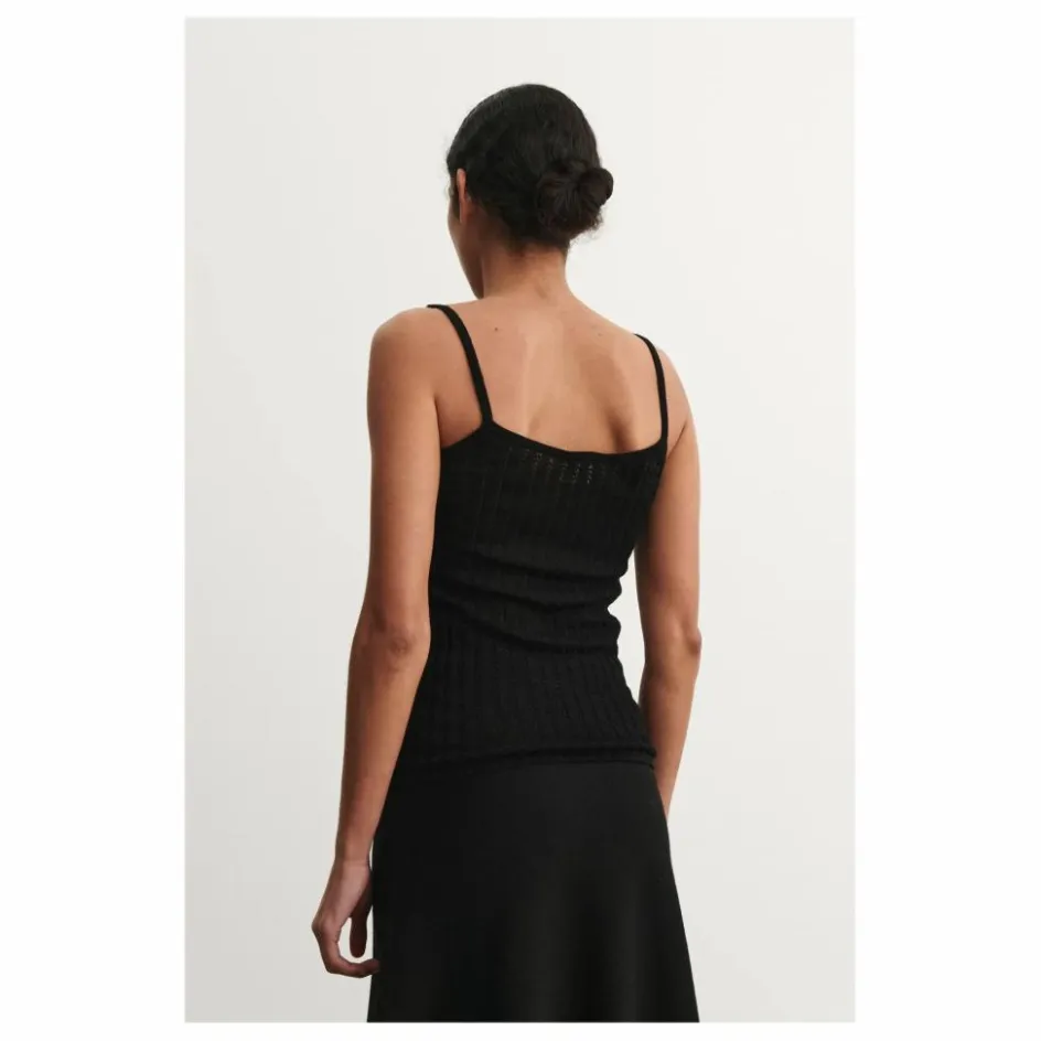 Outlet FUB Débardeur Laine Mérinos - Collection Femme | Noir