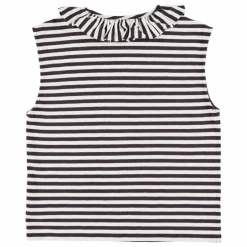 New Sisters Department Débardeur Natalie Cheesy Saucy Crispy Rayé Coton Flamé | Noir