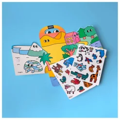 Omy Décor avec stickers repositionnables Animaux| Loisirs Créatifs