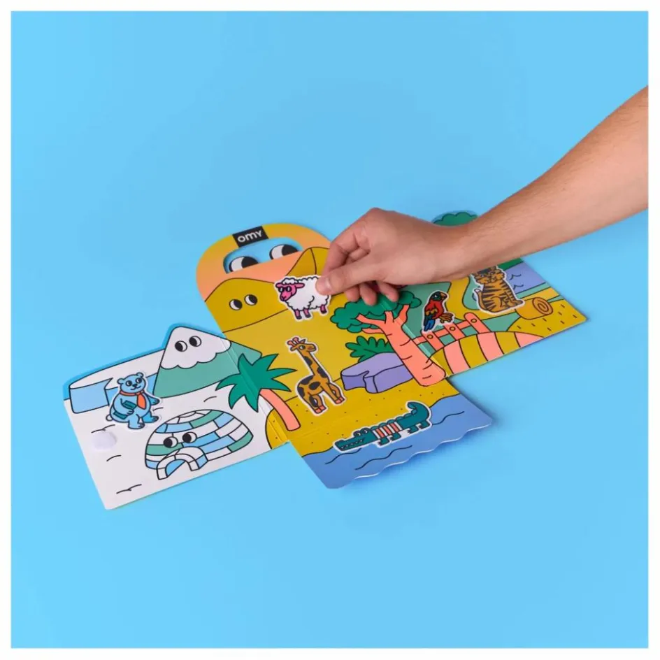 Omy Décor avec stickers repositionnables Animaux| Loisirs Créatifs