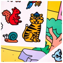 Omy Décor avec stickers repositionnables Animaux| Loisirs Créatifs