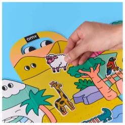 Omy Décor avec stickers repositionnables Animaux| Loisirs Créatifs