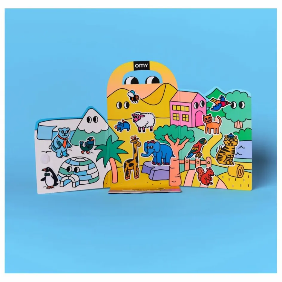 Omy Décor avec stickers repositionnables Animaux| Loisirs Créatifs