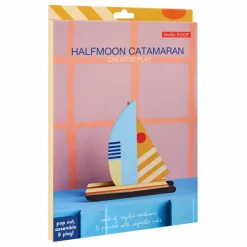 Studio Roof Décoration à poser Catamaran Halfmoon|Enfant Décoration Murale|Déco Murale Enfant