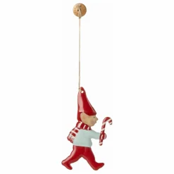 Hot Maileg Décoration de Noël Lutin Pixy et son sucre d'orge Multicolore