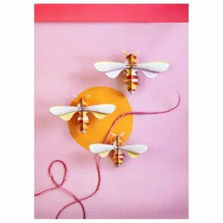 Sale Studio Roof Décoration murale Abeilles - Set de 3 Multicolore