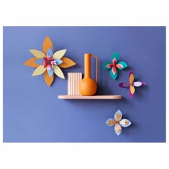 Studio Roof Décoration murale Fleur Lavender - Set de 3 Multicolore